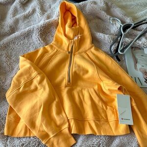 lululemon athletica Orange Hoodie Sweater